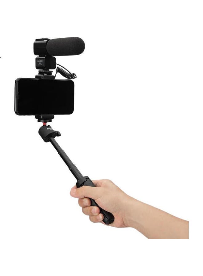 Fotopro Tl-601 Portable Mini Camera Mirrorless Tripod, Phone Desktop Stand Vlog Extendable Selfie Stick, Phone Tripod, Black - Image 2