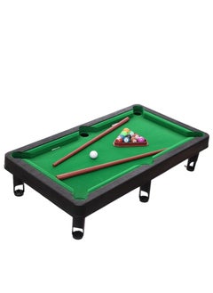 Classic Medium Size Pool Table Game Set for Kids and Adults with Pool Balls, Rack and Cue Sticks, Cute Pool Table - Multicolor  - Image 3