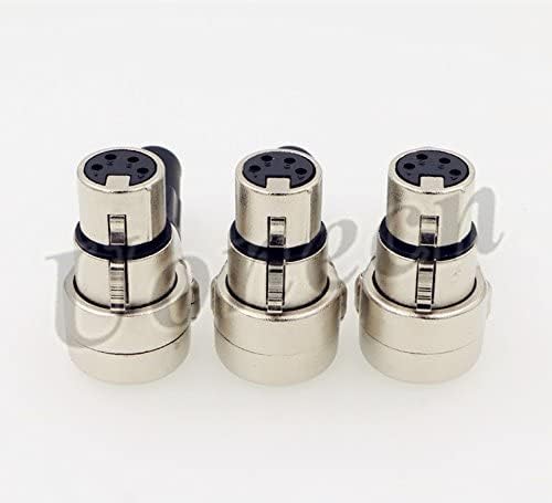 Uonecn 3 pcs Right Angle 90 Degree XLR 4-pin Female Connector for ARRI Monitor DSLR Rig - Image 4