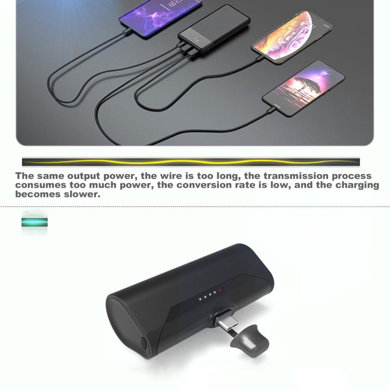 5000mAh Portable Charger Cordless 20W PD Fast Charging Power Bank - Ultra-Compact Mini External Battery Pack for iPhone XR XS Max Pro AirPods - Image 5