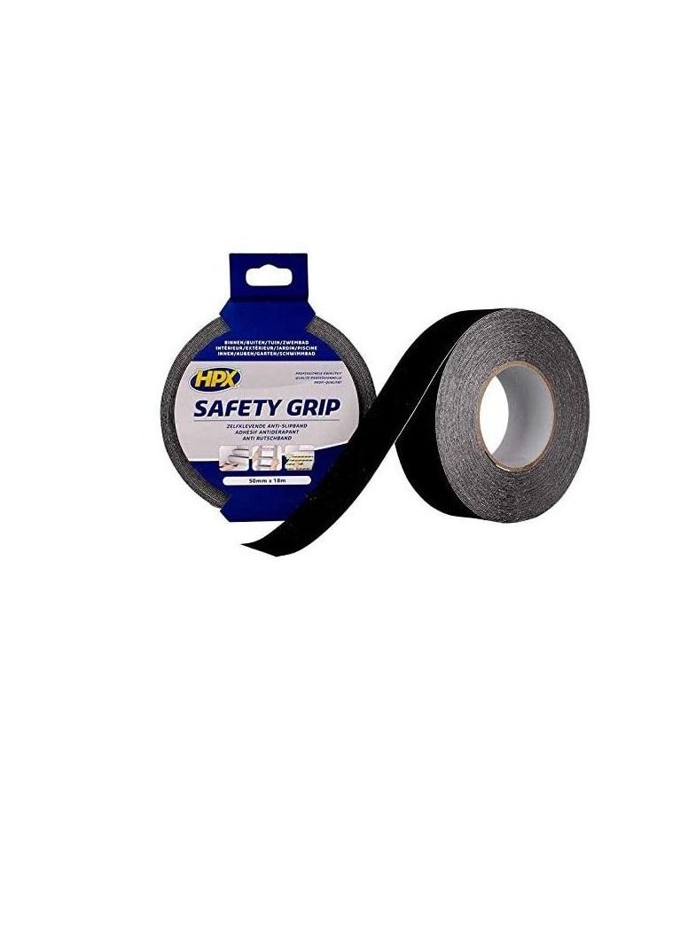 HPX - HPX Anti-slip Safety Grip Tape Black 50mm X 18m - SB5018 - Image 1