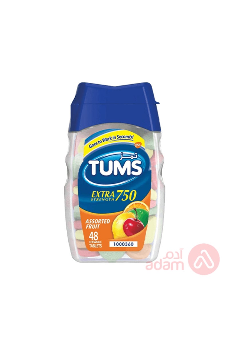 TUMS EXTRA STRENGHTH 750 48 TAB - Image 1