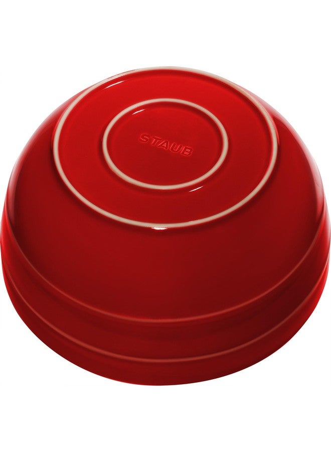 Staub Ceramic 11.5-inch Shallow Serving Bowl - Cherry - Image 3