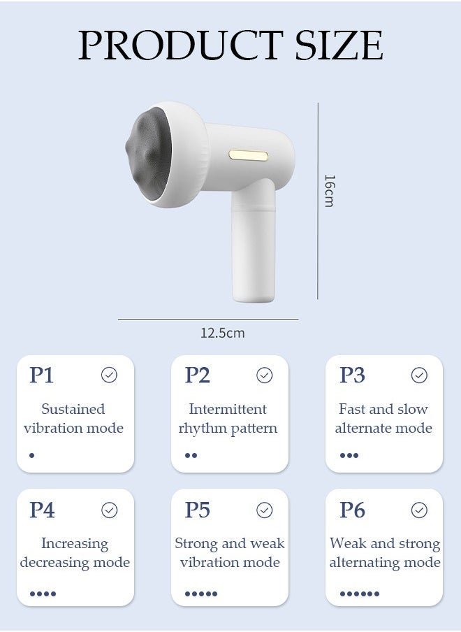 Arabest Handheld massager Deep Tissue Percussion Electric Muscle Massager, Portable Handheld Ultra-Quiet Brushless Motor, Relieves Tension, Including 6 Heads  - Image 4