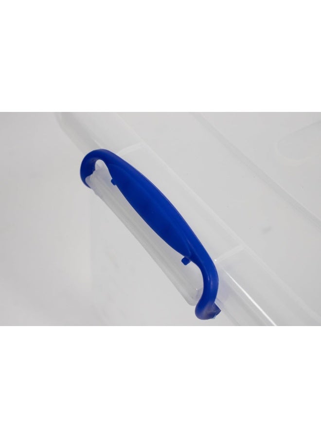Kovar Plastic Storage Container With Lid And Blue Handles - Image 3