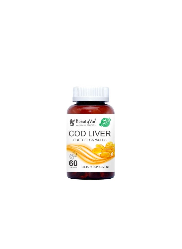 BEAUTY VOC Beauty Voc Cod Liver Softgel Capsules (60 Capsules) 