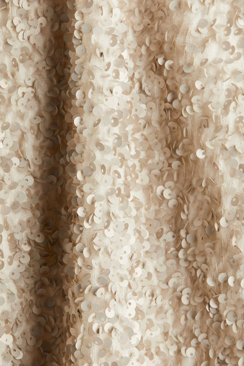 H&M Sequined off-the-shoulder top