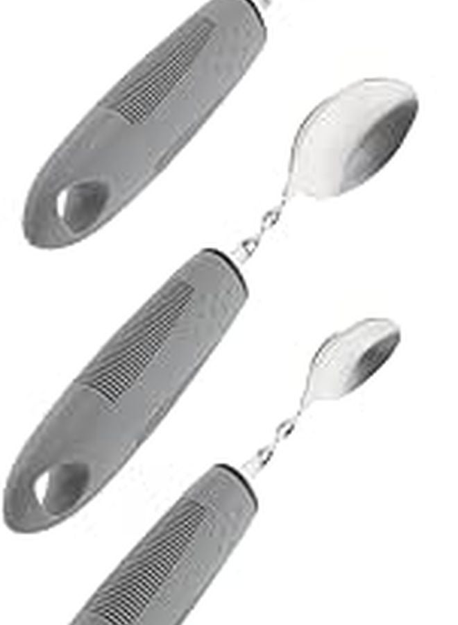 Adaptive Utensils Set One Handed Fork Spoon Elderly Care Portable Travel Tableware - Image 1