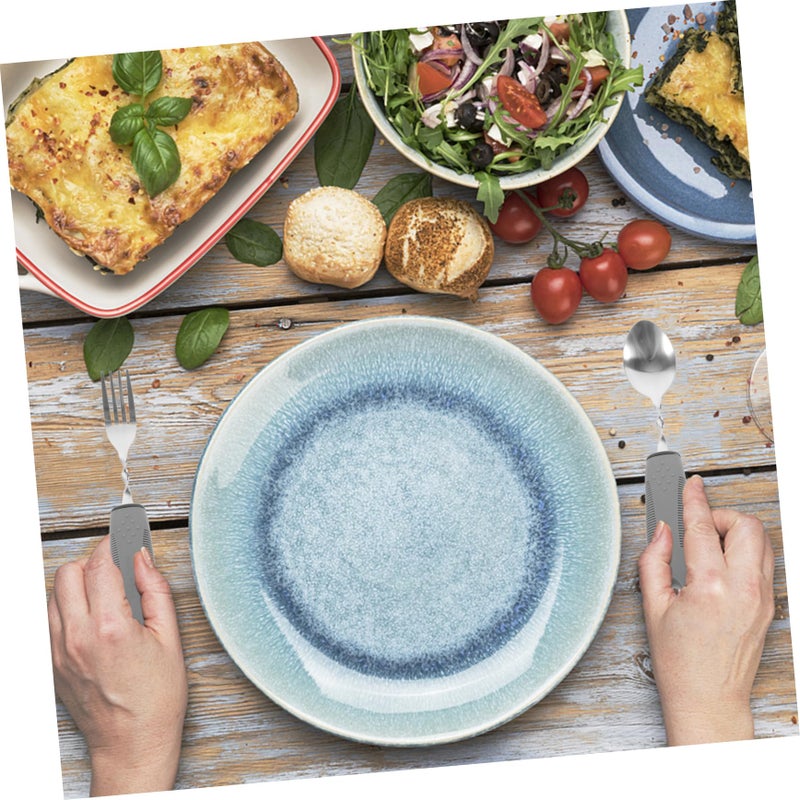 Adaptive Utensils Set One Handed Fork Spoon Elderly Care Portable Travel Tableware - Image 5