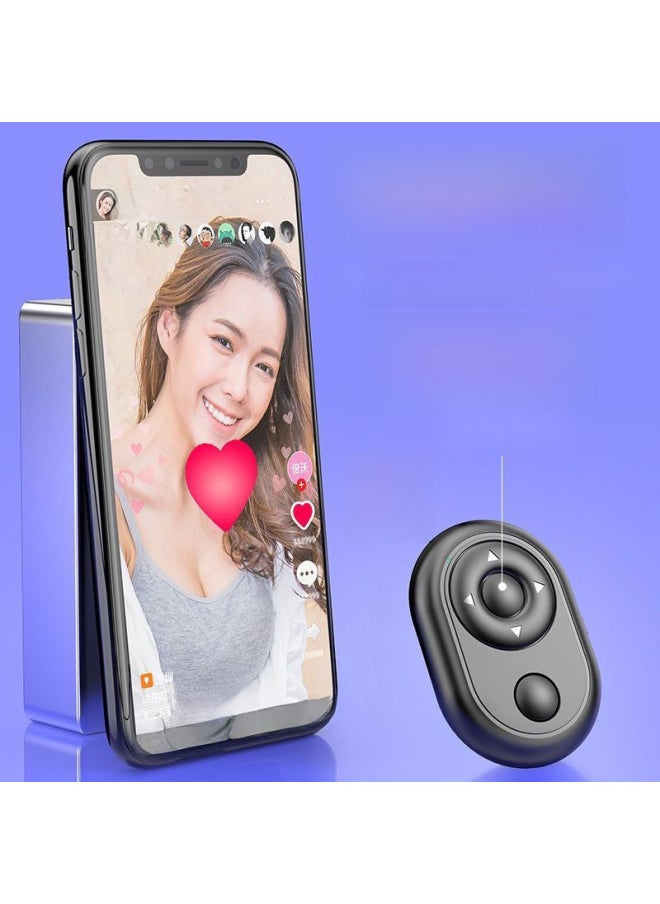 Generic - Shake Tone Selfie Control Wireless Bluetooth Video Selfie Remote Control Live Praise Page Flipper-Color:Battery Version Upgraded Version - Android + Apple - Black (bare Metal) Without Packaging Bag - Image 1