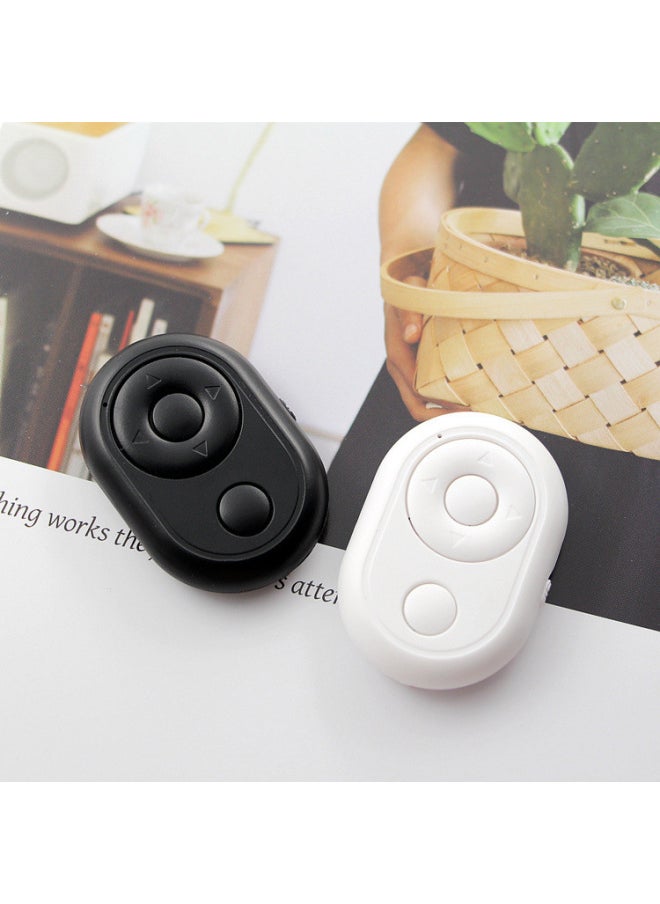 Generic - Shake Tone Selfie Control Wireless Bluetooth Video Selfie Remote Control Live Praise Page Flipper-Color:Battery Version Upgraded Version - Android + Apple - Black (bare Metal) Without Packaging Bag - Image 1