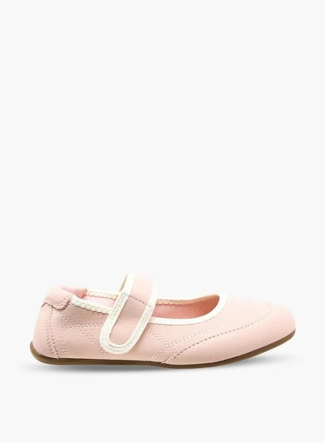 جونيورز Girls Hook & Loop School Mary Jane Shoes