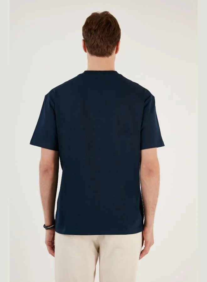 Buratti  Buratti Cotton Relaxed Fit Zero Collar T Shirt Men's T SHIRT 5905446 for Men | Best Price UAE