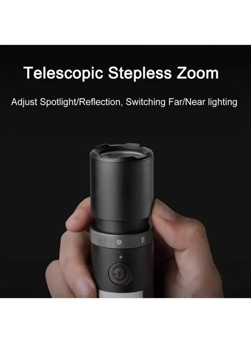 Mijia Multi-functional LED Flashlight Zoomable Ultra Bright Torch Window Breaker Safety Belt Cutter Car Emergency Light 3100mAh - Image 4