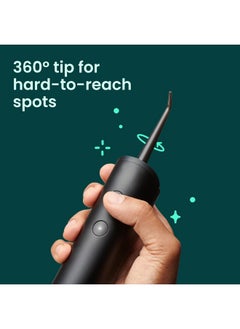 Water Flosser With Replacement Tip - Cordless Water Flosser With Adjustable Pressure - Teeth Cleaner Pick With 360 Degree Rotating Replaceable Tip, Rechargeable Water Dental Pick - All-Black - pzsku/ZDA3C5B3D8C358E99311FZ/45/_/1730727795/8d87d742-175c-4144-95b3-7df6e6ceae0a