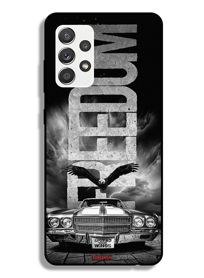 Tolwak Samsung Galaxy A32 5G Protective Case Cover Freedom Art - Image 1