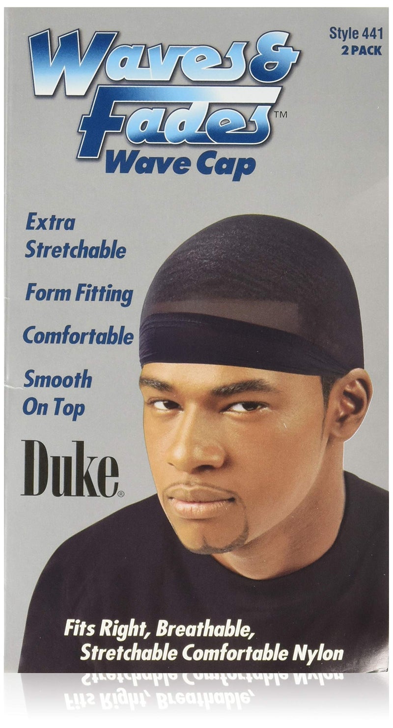 Duke Waves and Fades Wave Cap  Black 2 Pack