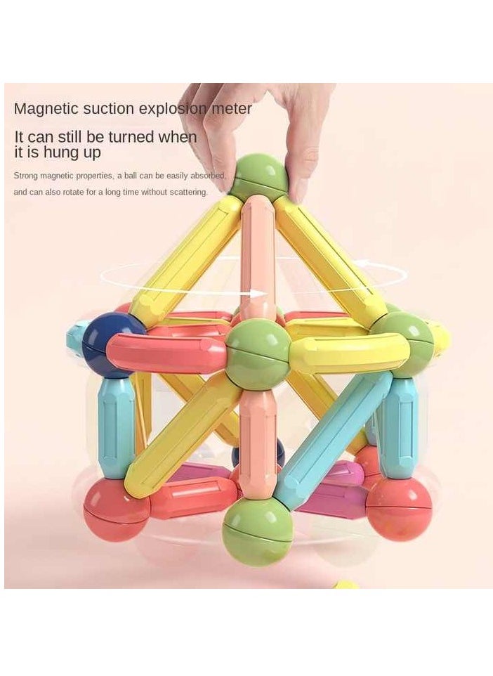 Generic - Magnetic blocks game for kids - colorful creative building set - Image 1