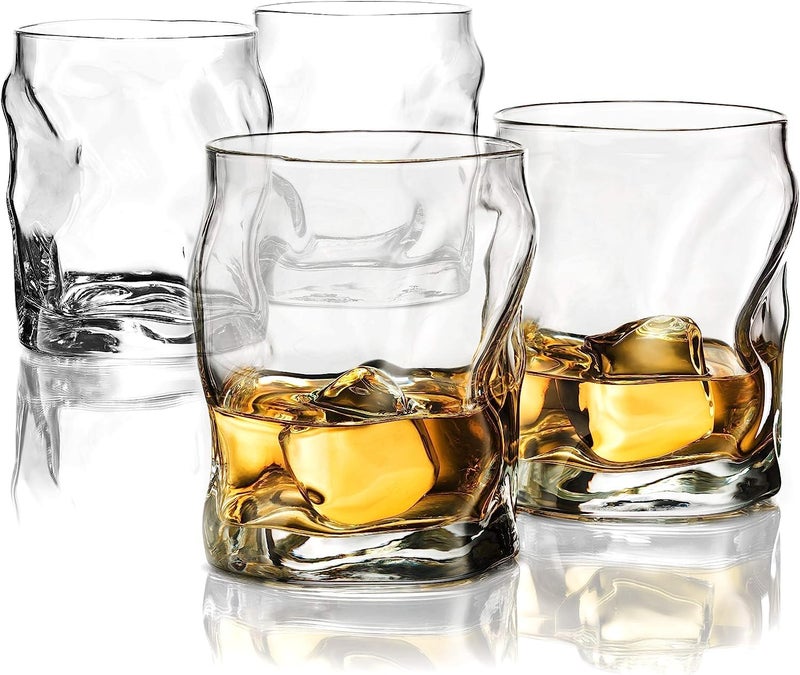 Bormioli Rocco Bormioli Rocco Sorgente Double Old Fashioned Glasses 1425 ounces White 4 Count Pack of 1 