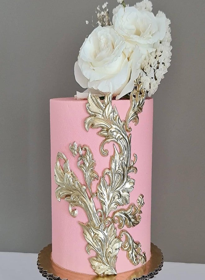 acvcatto 4 Pcs Baroque Style Curlicues Scroll Lace Fondant Silicone Molds, Filigree Relief Flower Chocolate Molds for 3D Sculpted Decoration Cupcake Topper Jewelry Polymer Clay Crafting Projects - Image 5