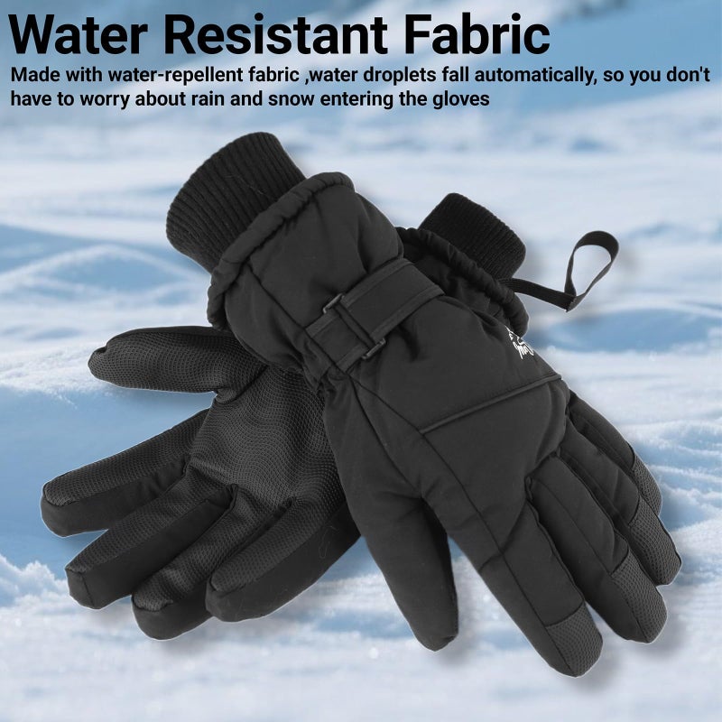 CXQRR Men's Women's Winter Ski Gloves - Waterproof Anti-Slip with Fleece Lined Gloves Mittens for Skiing Driving Cycling Snowboard - Image 4
