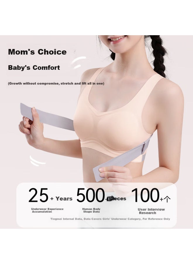 Gracewell Posture Correction Bra For Adolescent Girls, Front Closure, Anti-hunchback, Sports Bra For Middle And High School Students, Large Kid Vest, Skin Color, Size L