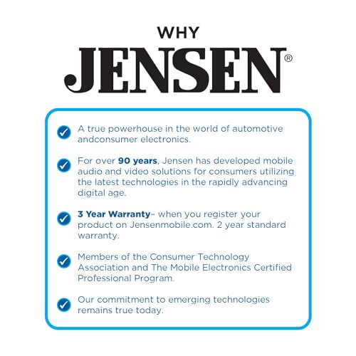 Jensen كاميرا احتياطية لجنسن BUCAM100J للسيارة والشاحنة | صورة عالية الدقة LED | زاوية رؤية واسعة | خطوط ركن | تصنيف مقاوم للماء IP67 - Image 2