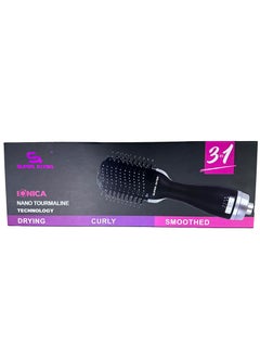 Generic Hair Dryer and Styler Hot Air Brush 3 in 1 Black Volumizer with Negative Ion ceramics high quality spread the heat for all surface 1200W  - Image 2