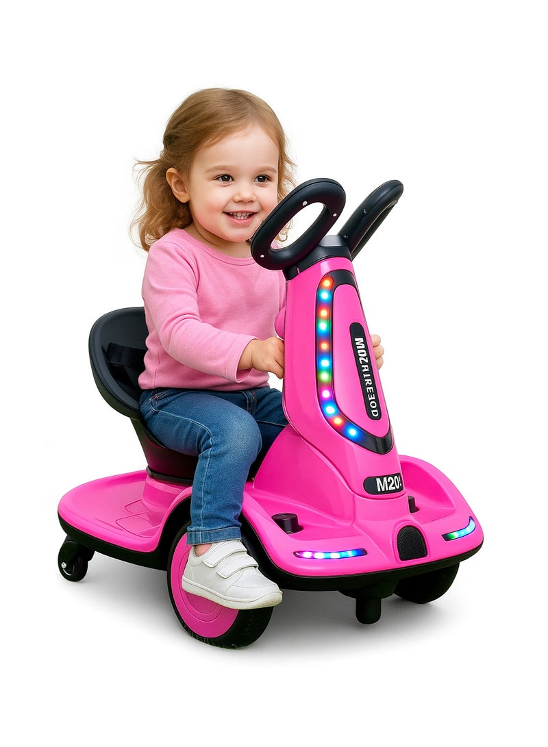 Multifunctional Three-Wheeled Electric Scooter for Children with Two Motors, Music and Electric Lights; Balance Scooter for Boys and Girls.