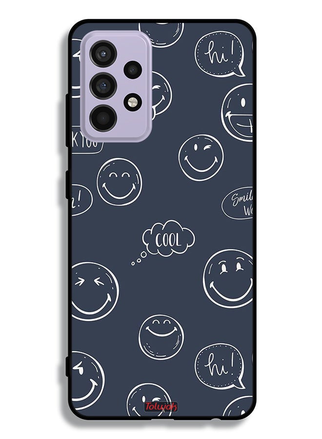 Tolwak Samsung Galaxy A52 5G Protective Case Cover Cool Faces Tags - Image 1