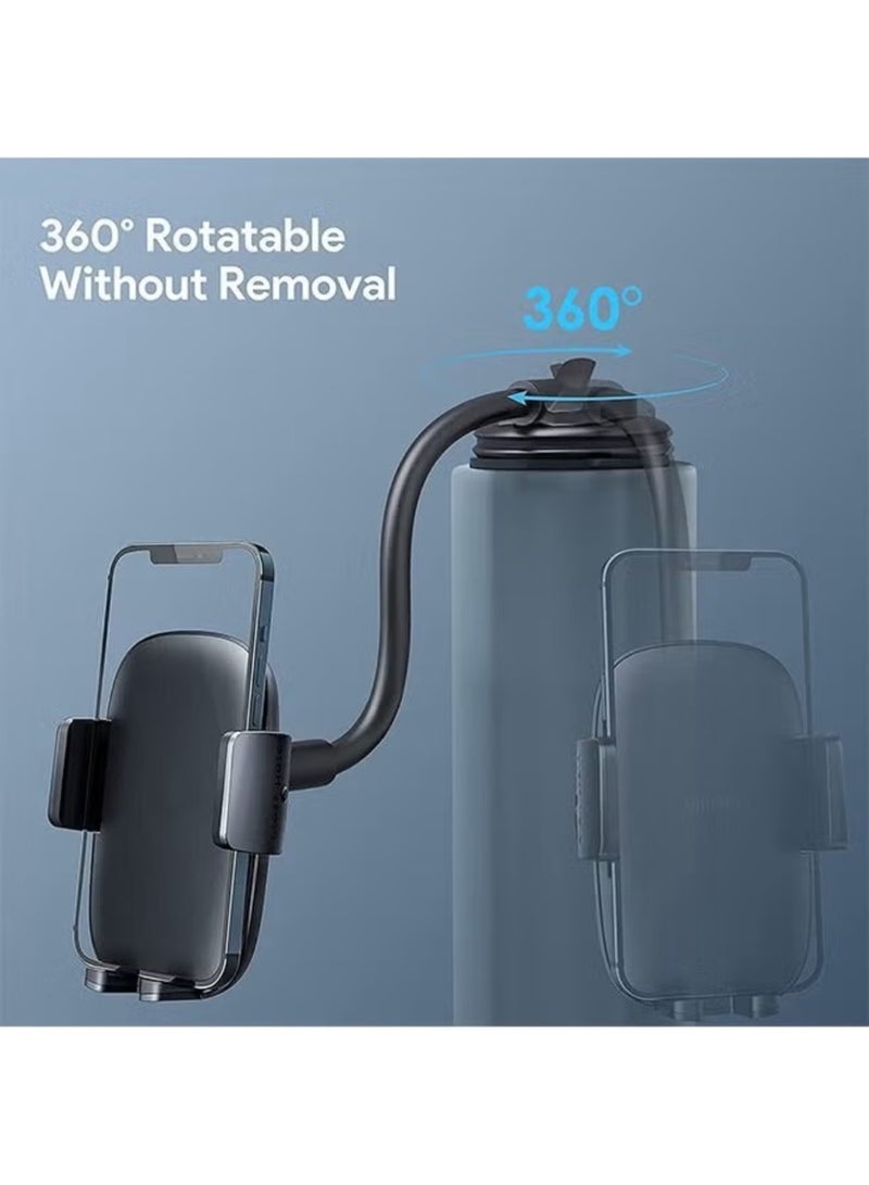 Liboer Cell Phone Holder for Car Phone Mount Long Arm Dashboard Windshield Car Phone Holder Strong Suction Anti-Shake Stabilizer Phone Car Holder Compatible with All Phone Apple and Android Smartphone - Image 5