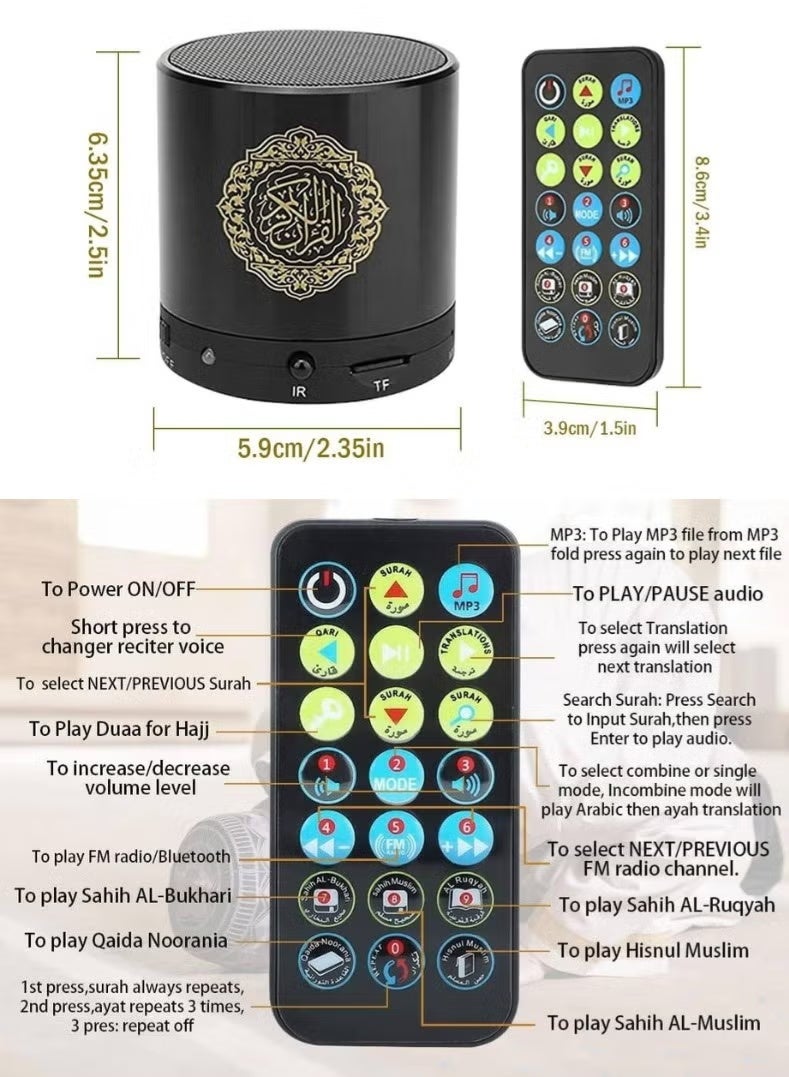 MUDISO Compact Digital Quran Speaker with Translation, Tafseer & HD Audio – Your Portable Islamic Learning Companion - Image 3