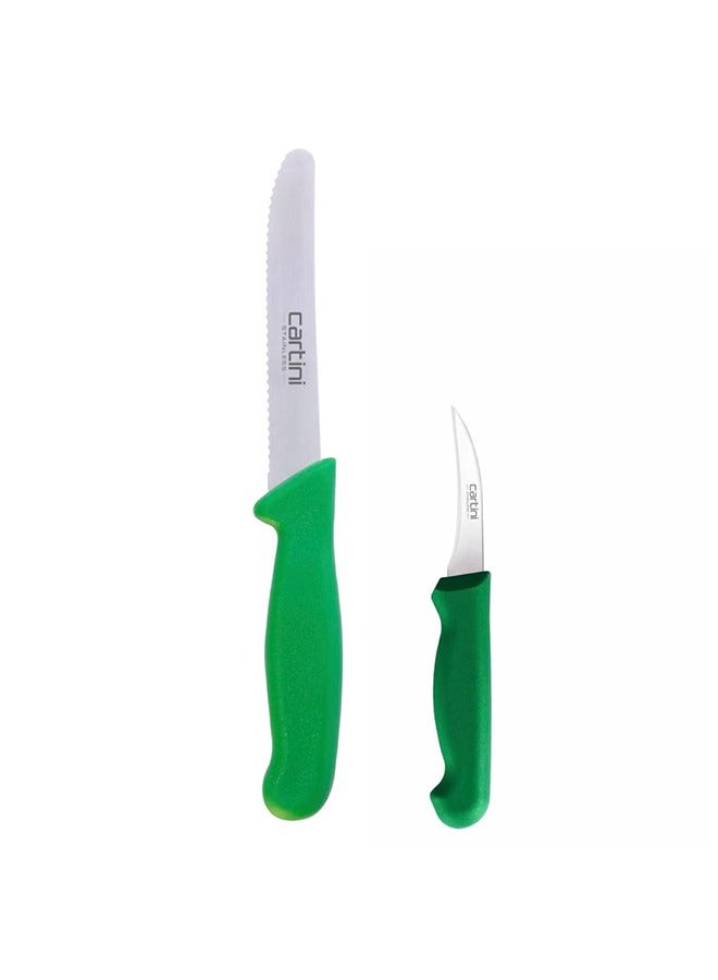 جودريج كارتيني مجموعة سكاكين كارتيني الكلاسيكية وسكاكين الفاكهة المكونة من 2 سكاكين