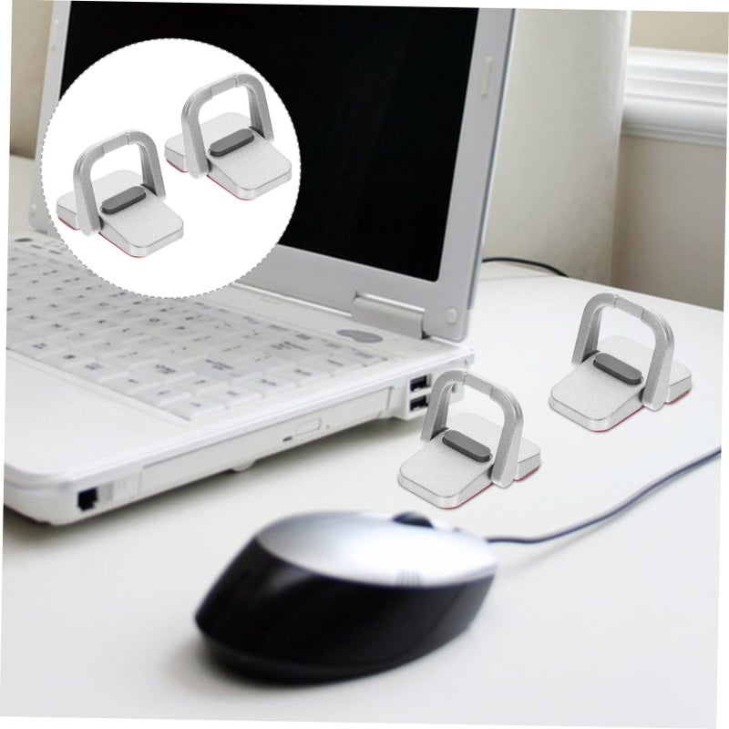 1 Pair Invisible Laptop Cooling Stand Portable Notebook Holder Ergonomic Height Adjustable Laptop Stand Heat Dissipation Desk Organizer - Image 5