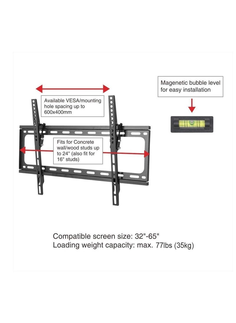 TV Wall Mount Bracket for Most22" 32" 40" 43"46" 47" 50" 52" 55" 58" 60" Inch LCD LED Plasma Flat Screen Fit for Most of Samsung Coby LG - Image 3
