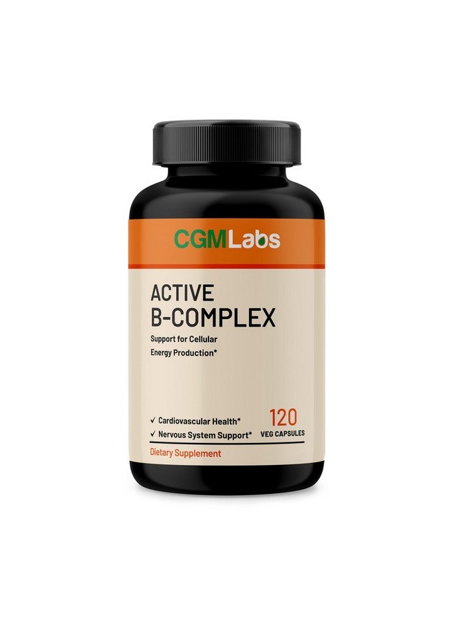CGMLABS Vitamin B Complex - Active B1, B2, B3, B6, B12, Thiamine, Riboflavin, Niacin, Folate, Biotin, Pantothenic Acid, Inositol by CGM Labs - Image 1