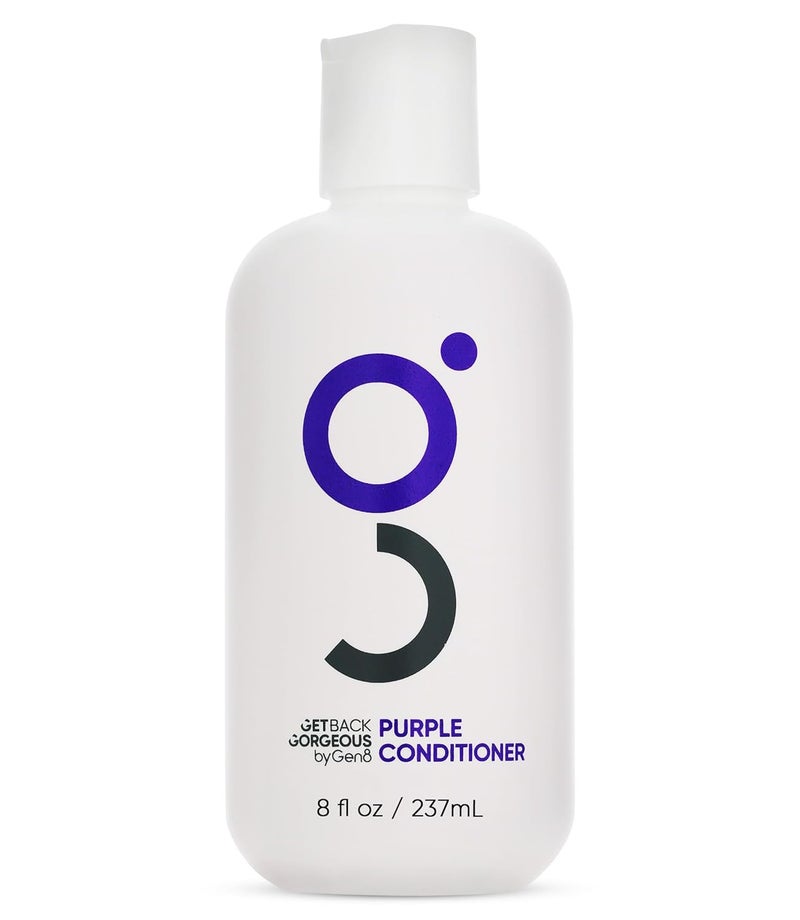 Get Back Gorgeous GBG Purple Conditioner for Blonde Hair  Hair Toner for Bleached Grey  Blonde Conditions  Neutralizes Brassy Hair in 3 Minutes  Hair Mask for Soft Shiny  Silky Hair for Women  Men 8 Oz