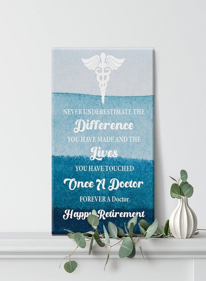 Nvhai Watercolor Forever a Doctor Retirement Canvas Painting Inspirational Retiring Prints for Home Wall Art Decor Artwork Framed Gifts(12x15 Inch) - Image 5