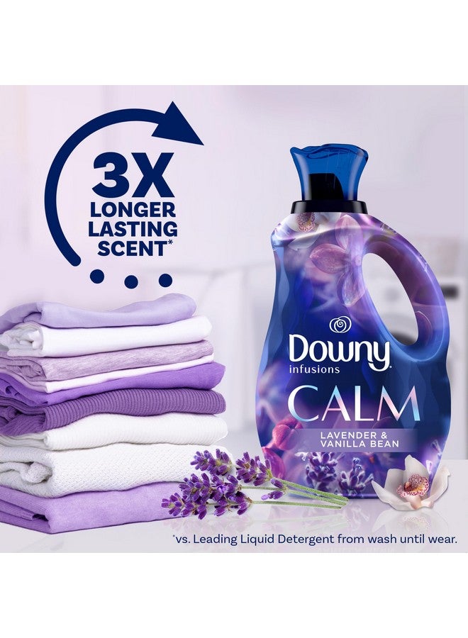 Downy Infusions Laundry Fabric Softener Liquid, Calm, Lavender & Vanilla Bean, 56 Fl Oz - Image 3
