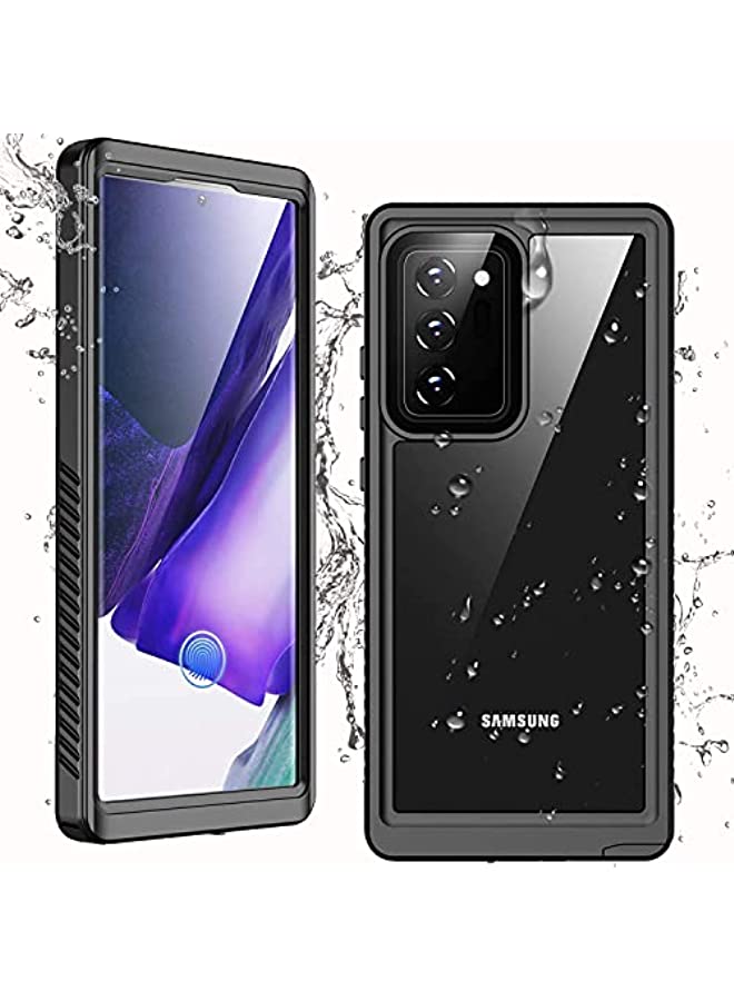 erorex Waterproof Case for Samsung Galaxy Note 20 Ultra,360 Degree Full Body Protection with Built-in Screen Protector Shockproof Waterproof Case, Clear Full Body Heavy Duty Protection (Note 20 Ultra, Black) - Image 1