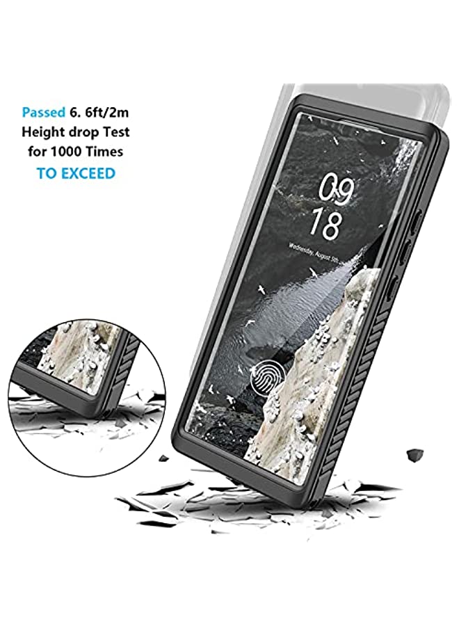 erorex Waterproof Case for Samsung Galaxy Note 20 Ultra,360 Degree Full Body Protection with Built-in Screen Protector Shockproof Waterproof Case, Clear Full Body Heavy Duty Protection (Note 20 Ultra, Black) - Image 3