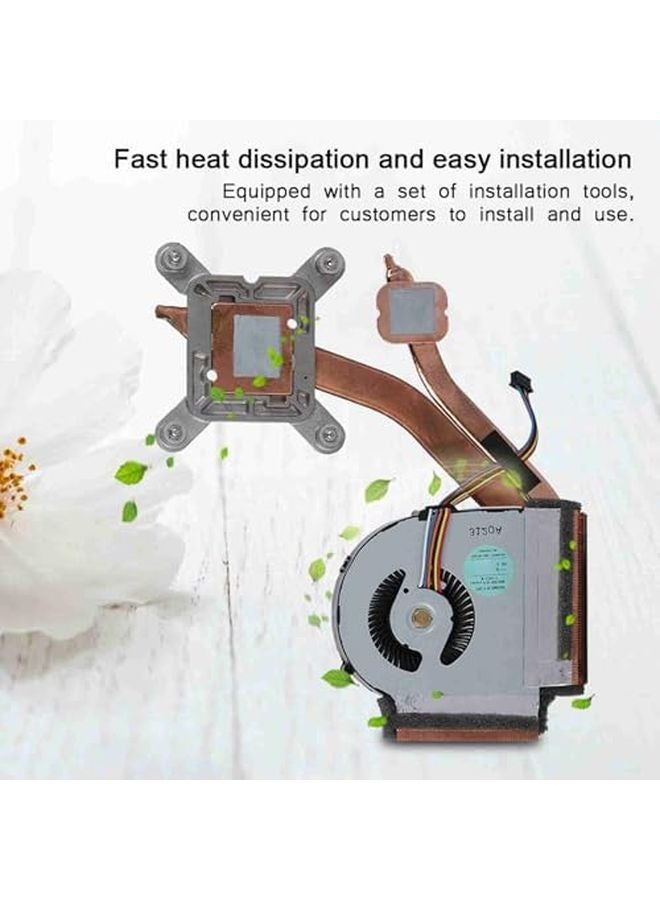 مروحة تبريد وحدة المعالجة المركزية ذات 5 دبابيس، مبرد هوائي سريع تبديد الحرارة مع أدوات التثبيت للابتوب ThinkPad T430 وT430i - Image 3