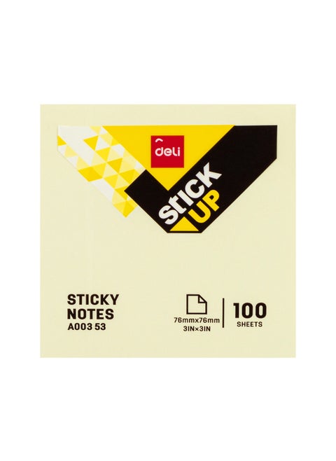 Sticky Notes 3 x 3 in (76×76mm) , for Note Taking, To Do Lists & Reminders ,100 Yellow Sheets