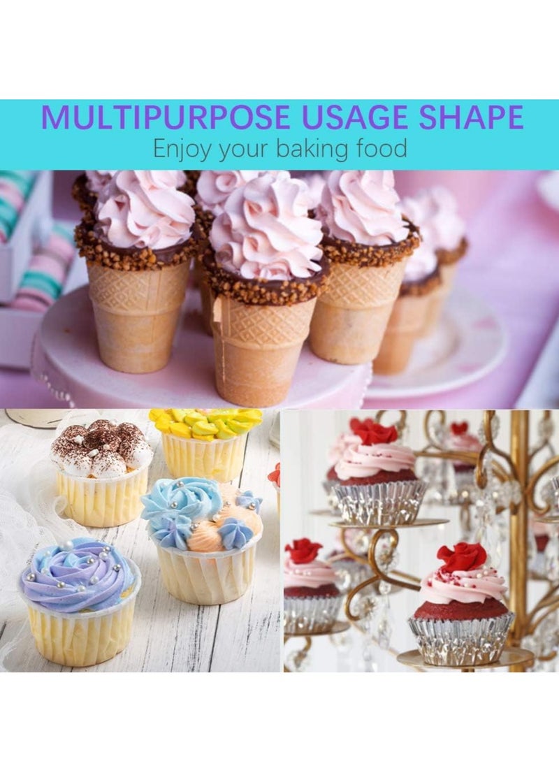 SYOSI - 25 Pcs Cake Decorating Kits with Piping Bags and Tips - Includes 14 Stainless Steel Baking Nozzles, 2 Reusable Silicone Pastry Bags, 3 Icing Smoothers, 2 Couplers, Ties & Cupcake Molds - Image 1