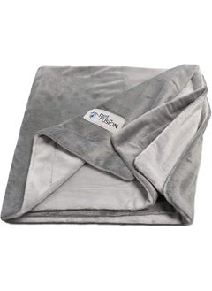 petfusion Premium Dog Blanket Cat Blanket Ultra Soft Pet Blanket Available In Plush Or Quilted 2 Colors Grey Brown Perfect Blanket For Small Dogs And Large Dogs. 12 Month Warranty  - Image 1