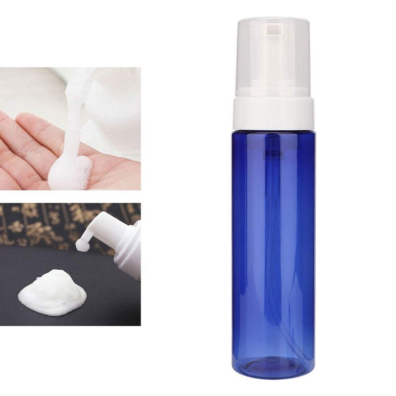 klarako 200ml Empty Foam Pump Bottle, Travel Size Plastic Refillable Pump Soap Bottle for Soap, Shampoo(Blue) - Image 2