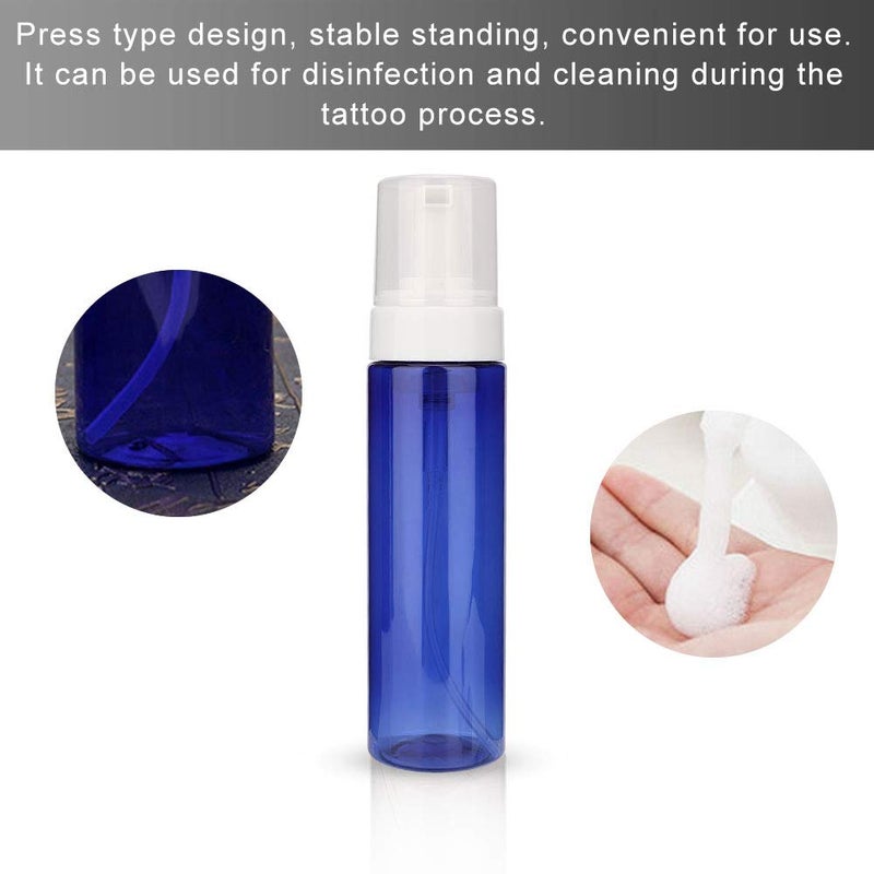 klarako 200ml Empty Foam Pump Bottle, Travel Size Plastic Refillable Pump Soap Bottle for Soap, Shampoo(Blue) - Image 4