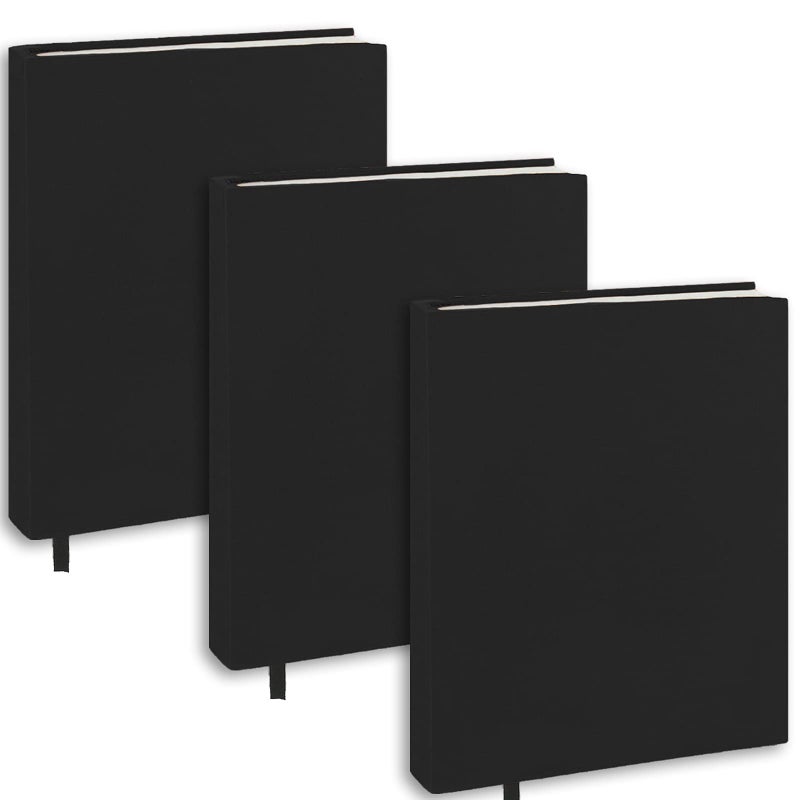 KICNIC Black Book Covers 3 Pack, 6"x9" Stretchable Book Sox Suitable for Most Hardcover Books, Up to 8.5â€X9.5â€, Washable and Reusable Protective Cover for Textbooks - Image 1