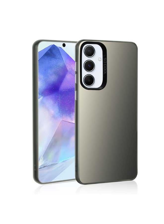 LiuShan Samsung Galaxy A15 5G Case, Slim TPU Bumper Phone Cover,360°Full Body Shockproof Protective Phone Case for Samsung A15 5G Gray - Image 3