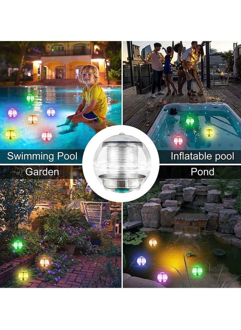 SYOSI - Solar Floating Pool Lights Powered LED Night Light Waterproof Pond Lights with Color Changing Light Balls for Swimming Pool Pond Fountain Garden Party Home Decor - Image 1